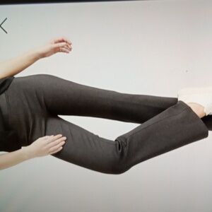 Quince Ponte Pullover Womens Pants Ultra Stretch Charcoal Womens Mediumv